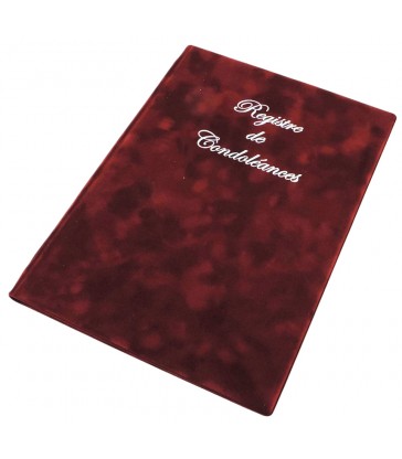 Registre de condoléances à cordelière