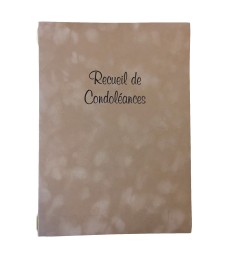 Registre de condoléances ADAGIO suédine et carton