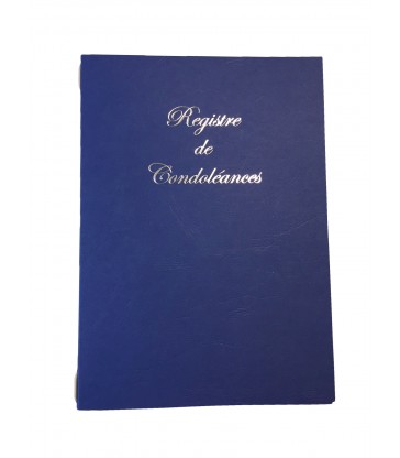 Registre de condoléances ARPEGE en carton