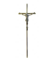 Croix cercueil «fil» en plastique avec Christ