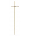 Croix cercueil «Diamant» en laiton