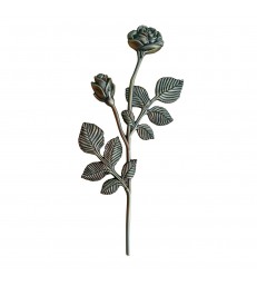 Branche de rosier en Zamak