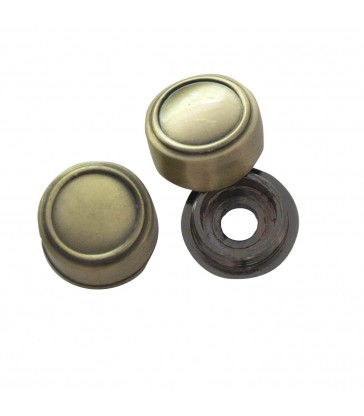 Cache vis rond en Zamak pour cercueil 