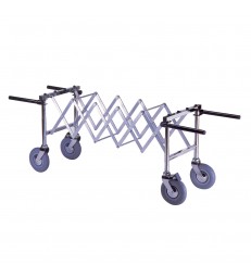 Chariot extensible pour cercueil, roue 200mm, verrouillable