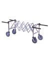 Chariot extensible pour cercueil, roue 200mm, verrouillable