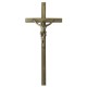 Croix cercueil «Zamak» cordon avec Christ 