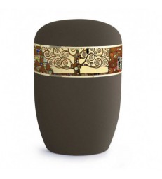 Urne funéraire biodégradable frise Gustave Klimt