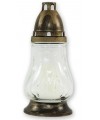 Lanterne funéraire 18 cm avec croix