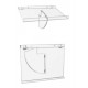 Pupitre mural pliable pour registres
