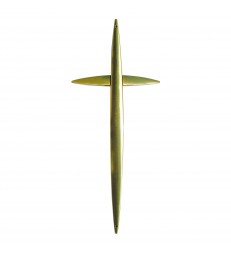 Croix cercueil «Galbe» en zamak