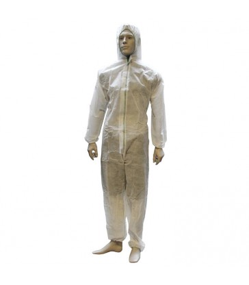 Combinaison de protection Jetable Polypropylène Blanc