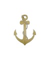 Ancre marine avec corde, en bois
