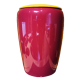 Urne funéraire en bois couleurs aubergine/curry