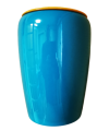 Urne funéraire en bois couleur bleu/curry