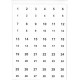 2010 Étiquettes jumelles numérotées en planches