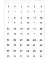 2010 Étiquettes jumelles numérotées, en planches