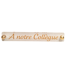 Inter altuglas OPALE pour plaque funéraire
