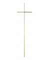Croix cercueil «fine» en laiton avec Strass