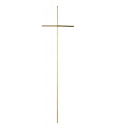 Croix cercueil «fine» en laiton