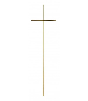 Croix cercueil «fine» en laiton