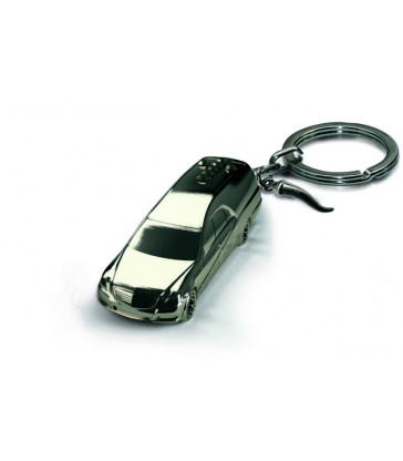 Porte-clés corbillard, en métal noir