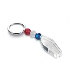 Porte-clés cercueil avec boules, en plexiglass