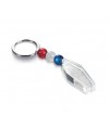 Porte-clés cercueil avec boules, en plexiglass