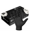 Gants nitrile NOIR non poudrés, boîte de 100