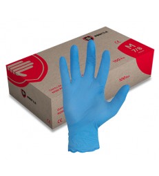 Gants nitrile non poudrés, boîte de 100