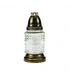 Lanterne funéraire moulage petits losanges 18 cm