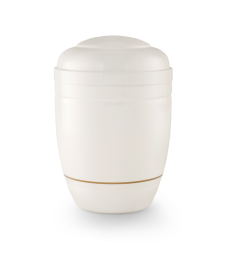 Urne funéraire acier blanche