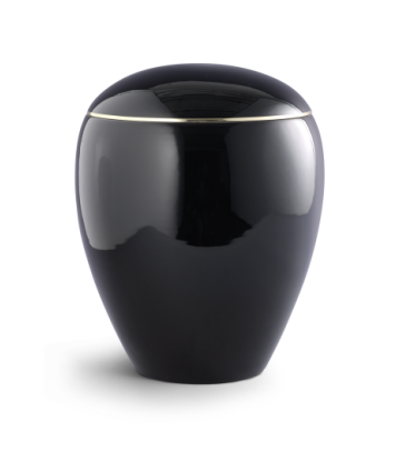 Urne funéraire céramique noire 