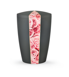 Urne funéraire biodégradable ligne de roses