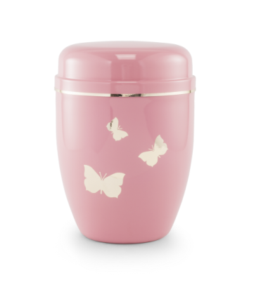 Urne funéraire acier rose enfant 1,5L