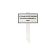 Plaque de concession cimetière sur piquet en PVC