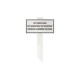 Plaque de concession cimetière sur piquet en PVC