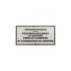 Plaque de concession cimetière à visser en PVC