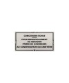 Plaque de concession cimetière à visser en PVC
