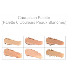 Palette 6 couleurs pour peaux blanches