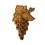 Grappe de raisins en bois
