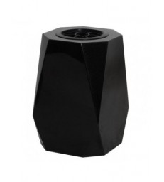 Vase funéraire granit noir 8 chanfreins