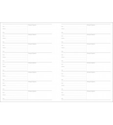 Feuillets de signatures, paquet de 200 simples ou 100 doubles